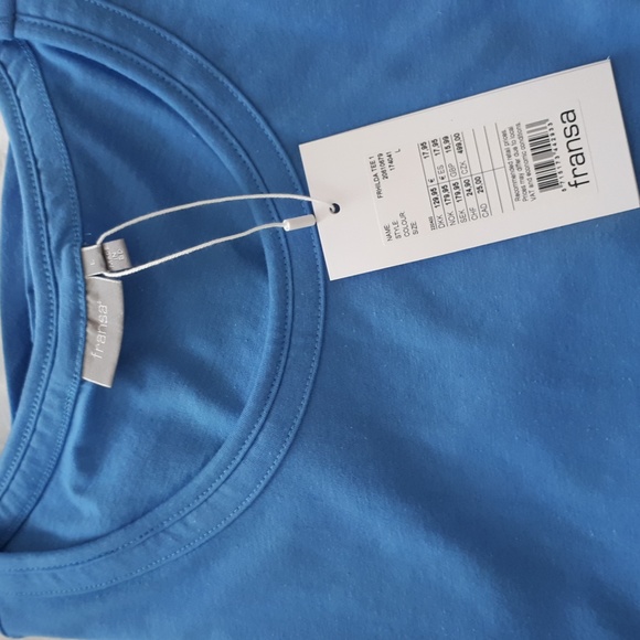 Fransa Basic Blue Tee /NWT - Picture 6 of 6